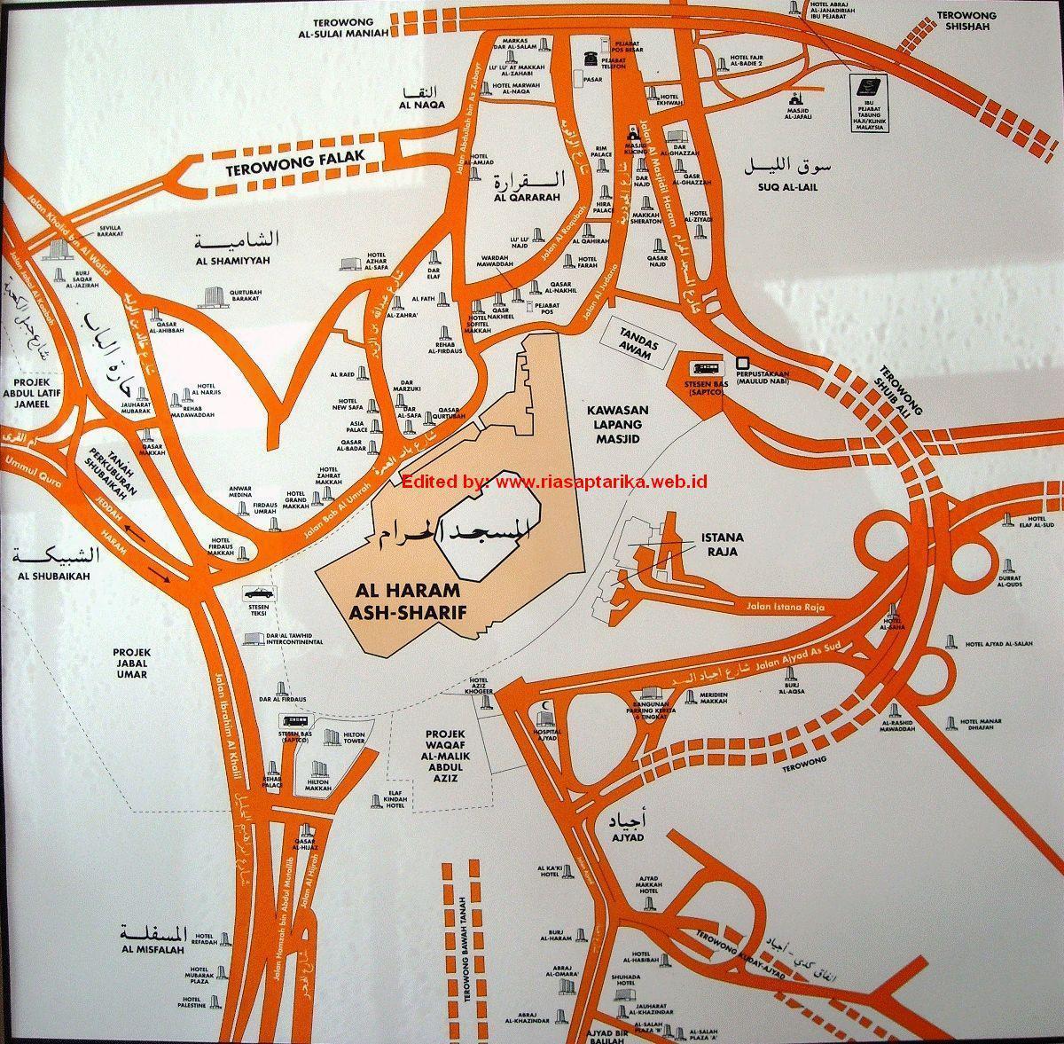 რუკა misfalah Makkah რუკა