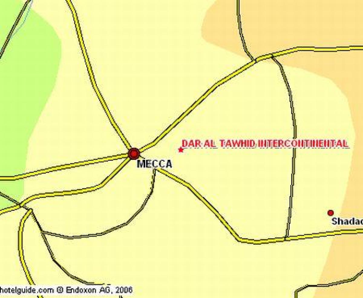 რუკა იბრაჰიმ ხალილი გზის Makkah