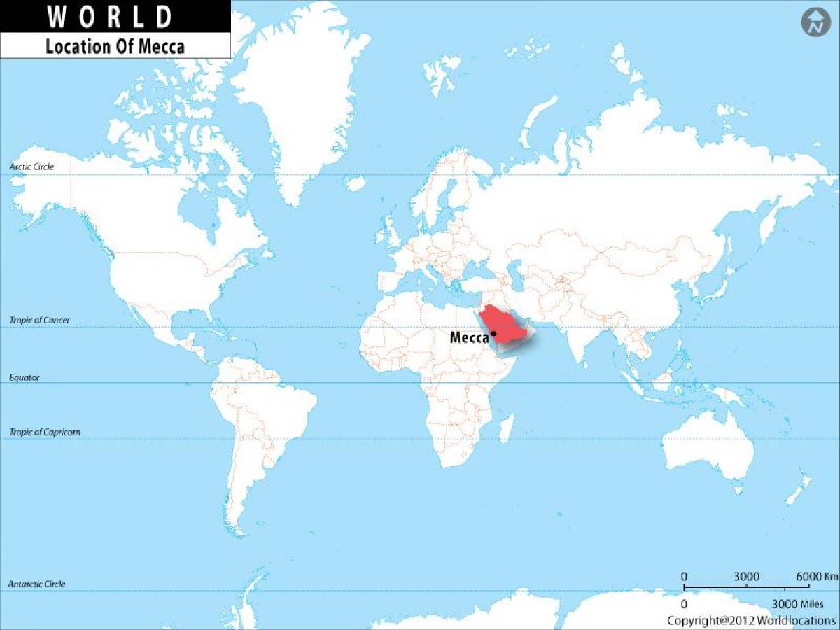 Makkah მსოფლიო რუკა