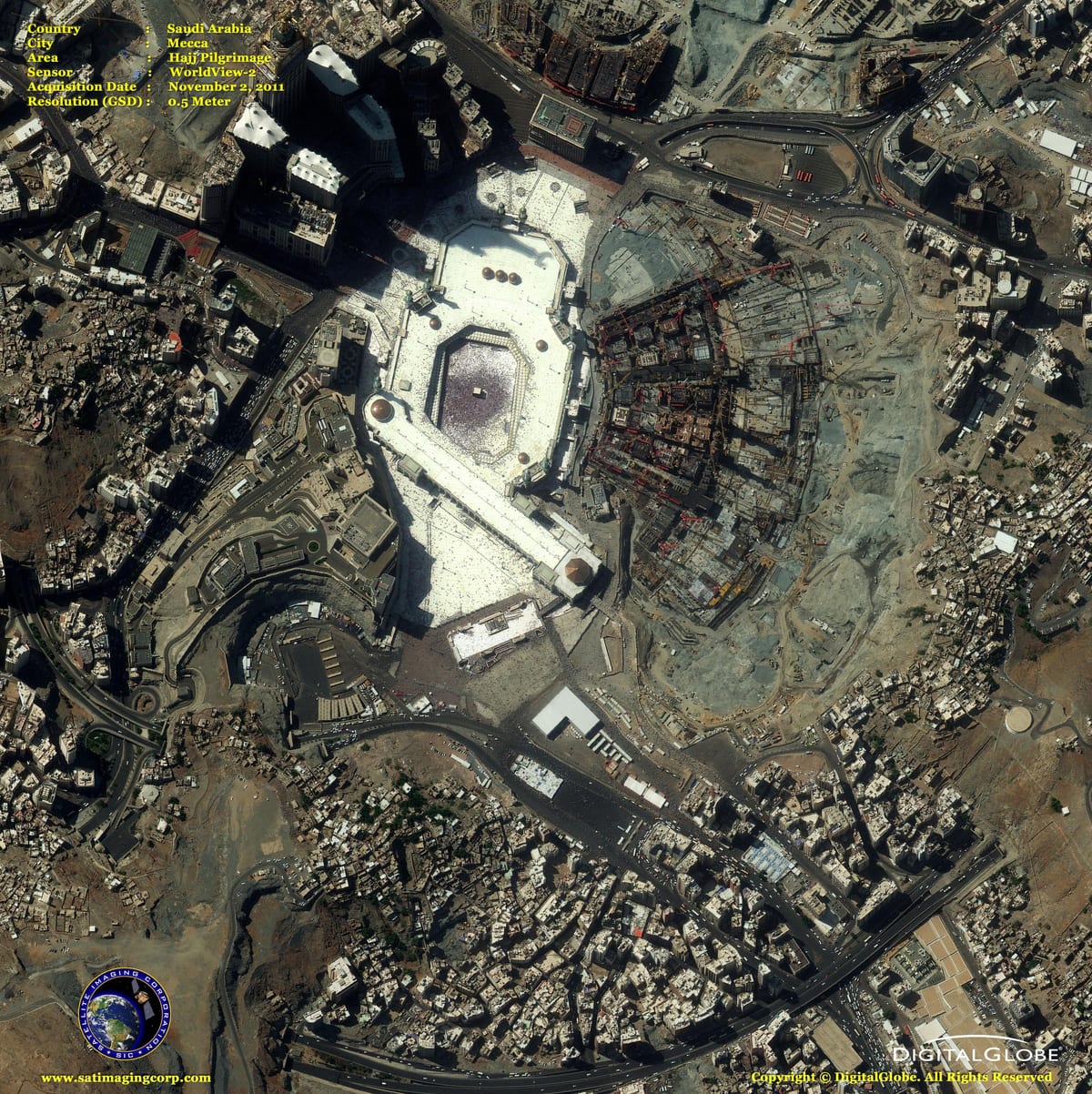 რუკა Makkah სატელიტური რუკა