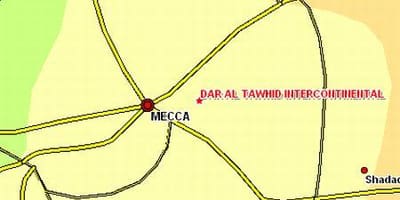 რუკა იბრაჰიმ ხალილი გზის Makkah